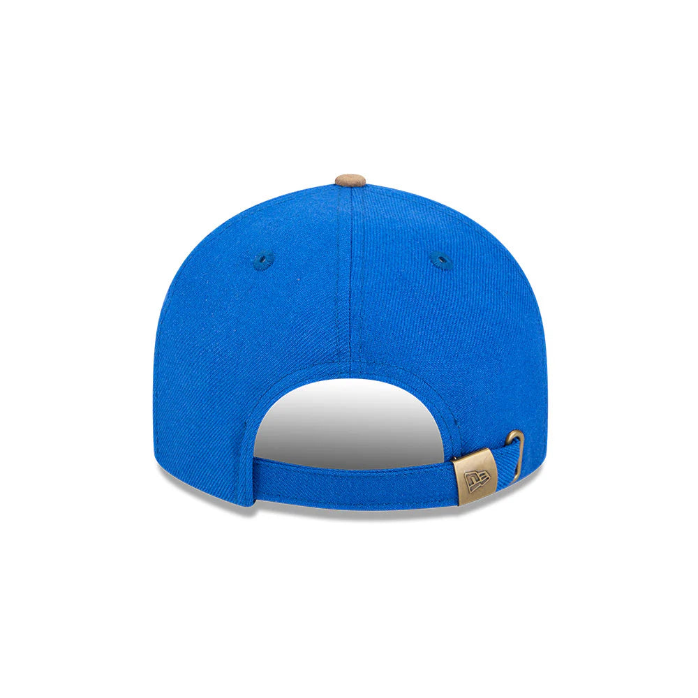 North Melbourne Kangaroos Hat - AFL 2025 Retro Contrast Suede 9Fifity Strapback Cap - New Era